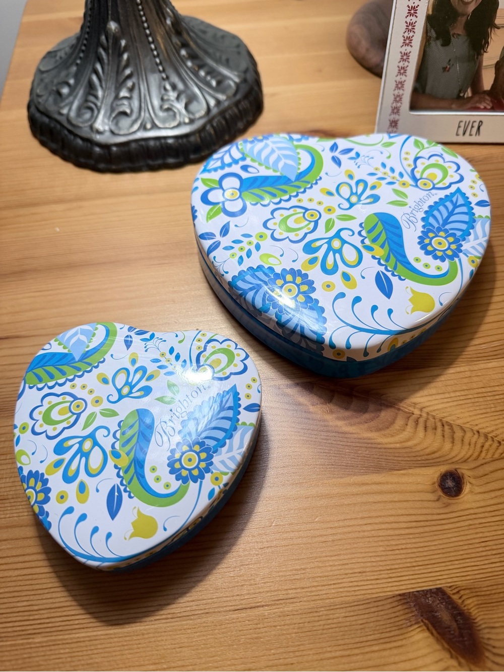 Set of Brighton Heart Tins - Jewelry box